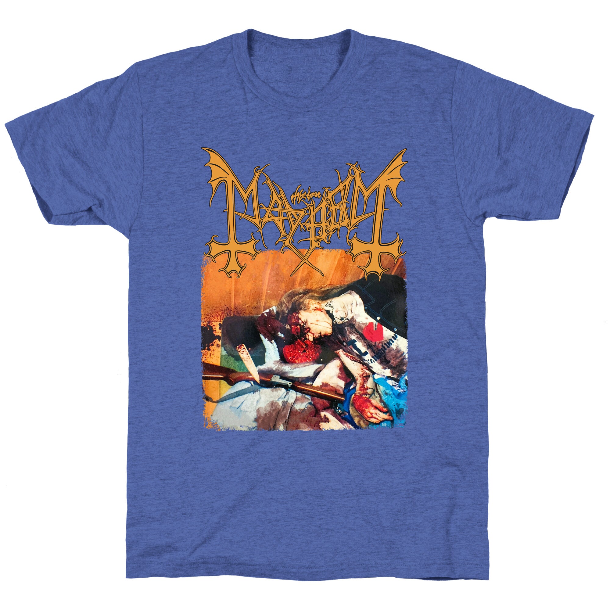 Mayhem Band Album Cover Unisex Triblend Tee